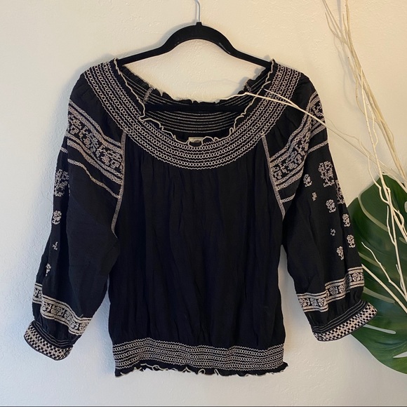 FREE PEOPLE Smock Blouse - Picture 1 of 10